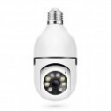 Smart security camera No brand PST-F1-3MP, 3.0Mp, PTZ, For socket E27, Wi-Fi, Tuya Smart, White - 91029