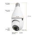 Smart security camera No brand PST-F1-3MP, 3.0Mp, PTZ, For socket E27, Wi-Fi, Tuya Smart, White - 91029