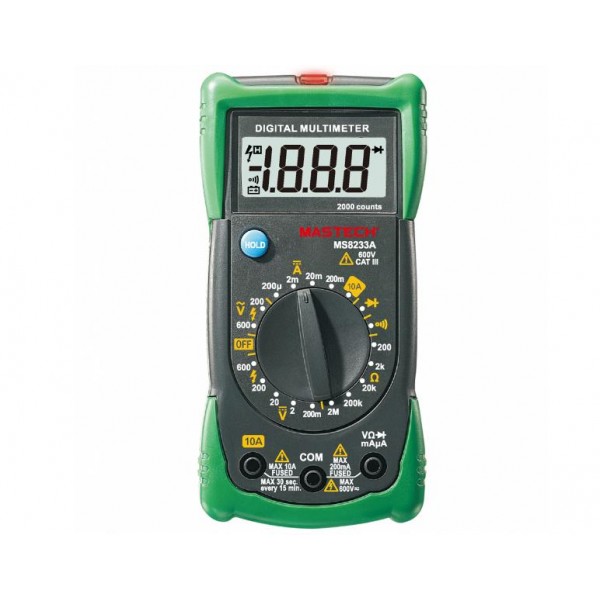Πολυμετρο Ψηφιακο Standard + Buzzer Ms8233A Mgl Mastech (Τεμάχια 2)