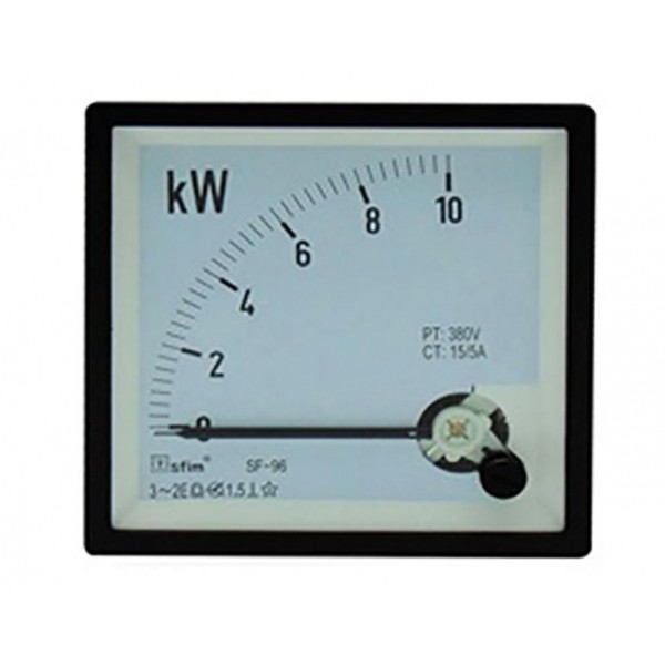 Οργανο Πινακος Βατομετρο Ac 96X96 3Φ 3 Αγωγων 0-20Kw Sf-96-3 Sfm (Τεμάχια 2)