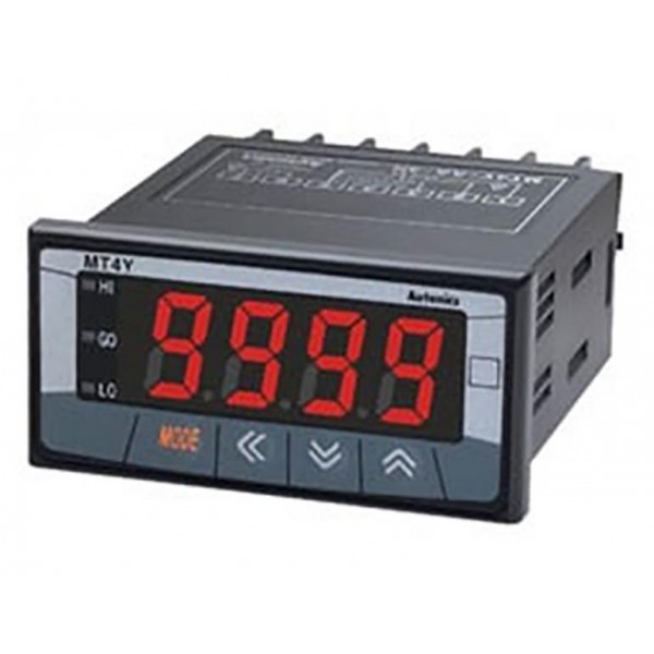 Οργανο Πινακος Βολτομετρο Ψηφιακο Dc 96X48 0-500V Εξοδος 3No/4-20Ma Mt4W-Dv-40 Autonics