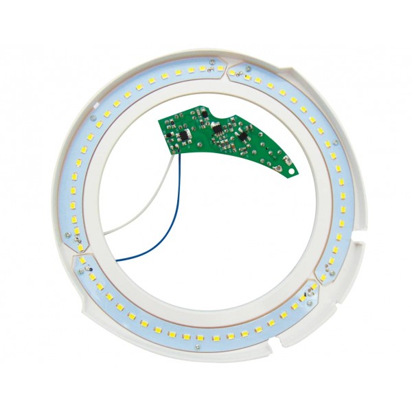 Λαμπα Led Μεγεθυντικου Φακου 60Smd Led 8W 650Lm Σετ Με Τροφοδοτικο Και Βαση (6025) Byn