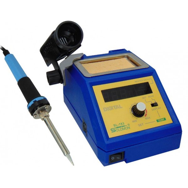 Σταθμος Κολλησης 60W Κεραμικος Display Με Προστασια Cptc Sl-183 Solomon