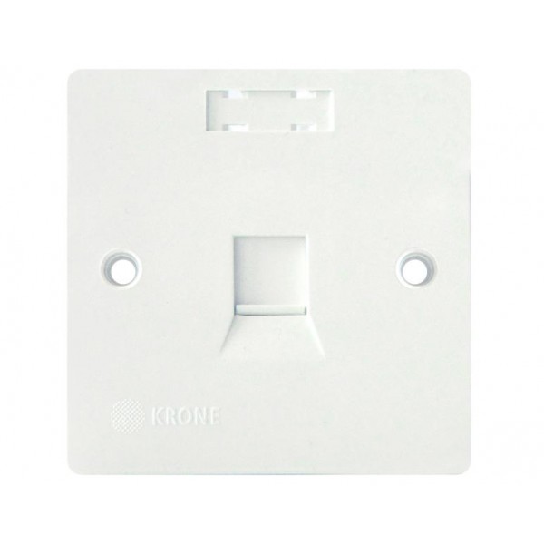 Προσοψη Πριζας Δικτυου 1P 86X86 Με Jack Cat 5E Ftp 65401154 Krone