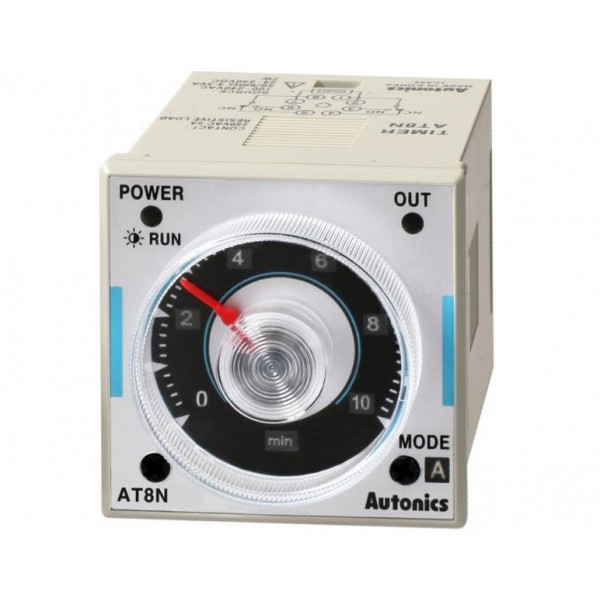 Χρονικο Relay Πινακος 8P 6 Λειτουργιων 2C/o 48X48 12Vdc At8N-1 Autonics (Τεμάχια 2)