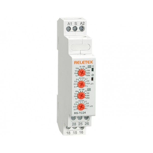 Χρονικο Relay Ραγας Ασυμμετρο Flasher 2C/o 12-240Vac/dc Rs-Tc24 Reletek (Τεμάχια 2)