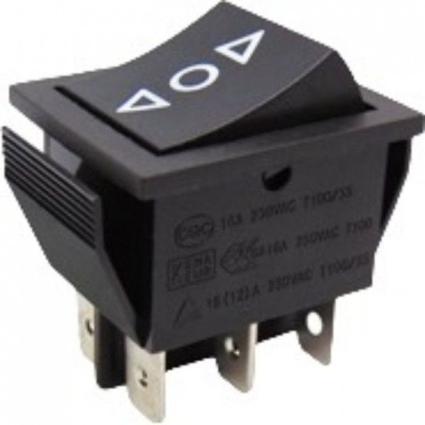 Διακοπτης Rocker Μεγαλος 6P On-Off-On 16A/250V Μαυρος Rk1-01 2X3 B/b "δοδ" Soken Διακοπτης Rocker Μεγαλος 6P On-Off-On 16A/250V Μαυρος Rk1-01 2X3 B/b "δοδ" Soken