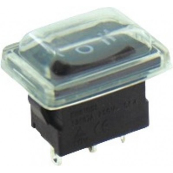 Διακοπτης Rocker Mini 3P On-Off-On 12A/250V Με Καλυμμα Pvc Ip55 Μαυρος Hy17B-2 Ked Διακοπτης Rocker Mini 3P On-Off-On 12A/250V Με Καλυμμα Pvc Ip55 Μαυρος Hy17B-2 Ked