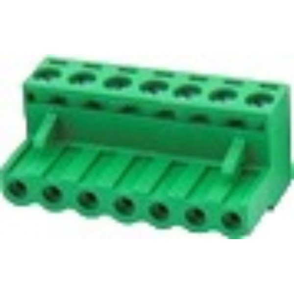 Κλεμα Ζευγαρωτη Καλωδιου Γωνιακη Θηλυκη 7P P5 Πρασινη Kf2Edg Dft