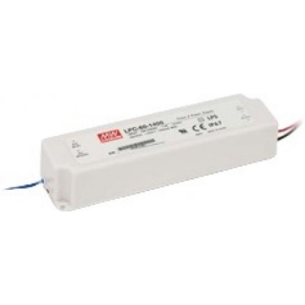 Τροφοδοτικο Led 58.8W/9-42Vdc/1400Ma Ip67 Lpc-60-1400 Mean Well Τροφοδοτικο Led 58.8W/9-42Vdc/1400Ma Ip67 Lpc-60-1400 Mean Well