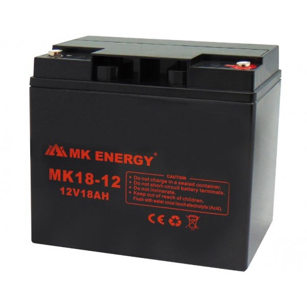 Μπαταρια Μολυβδου Κλειστου Τυπου 12V/18Ah Mk18-12 Mke (Τεμάχια 2)