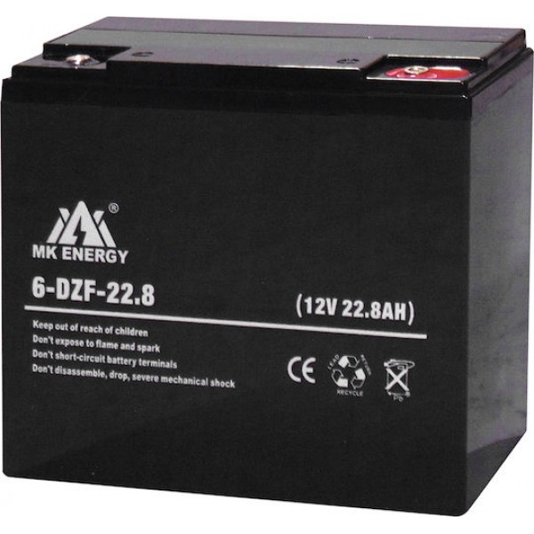 Μπαταρια Μολυβδου Βαθιας Εκφορτισης Για Scooter (Ev) Μκ6Dzf-22.8 (12V- 22.8Ah) Mke