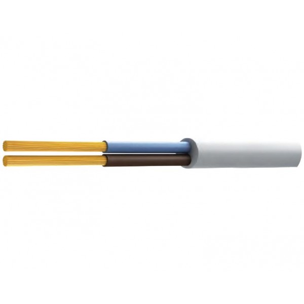 Καλωδιο Ηλεκτρολογικο Ευκαμπτο H05Vvf 3X0.75Mm² Λευκο Top Καλωδιο Ηλεκτρολογικο Ευκαμπτο H05Vvf 3X0.75Mm² Λευκο Top