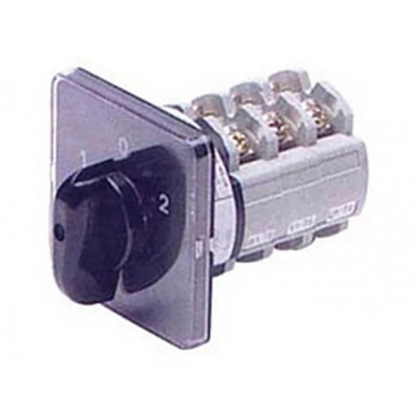 Διακοπτης Περιστροφικος Διπλης Ενεργειας 1-0-2 3P 32A Με Πλακα 75X75 Ca0250007Pl2 Vem