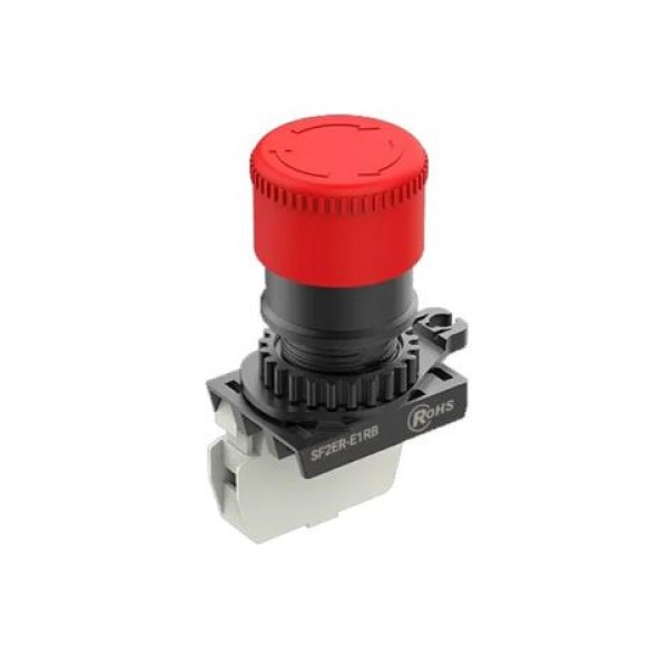 Μπουτον Χωνευτο Μανιταρι Φ22 1Nc Με Συγκρατηση 10A/250V Sf2Er-E1Rb Autonics