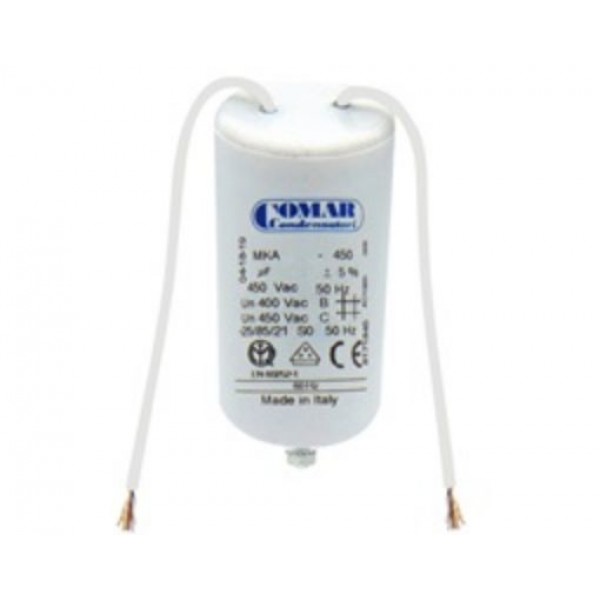 Πυκνωτης Μονιμου Λειτουργιας Καλωδιου 2.5Μf 450Vac Comar