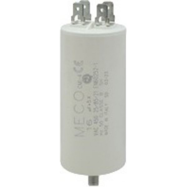 Πυκνωτης Μονιμου Λειτουργιας Faston 16Μf 450Vac Meco Πυκνωτης Μονιμου Λειτουργιας Faston 16Μf 450Vac Meco