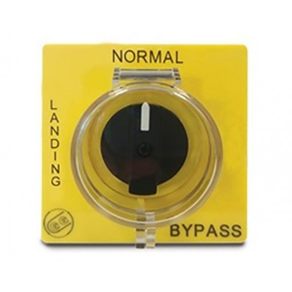 Πλακα Διακοπτη Περιστροφικου 0-1-2 84X84 Bypass Κιτρινη Kit018Pbypb07 Giovenzana