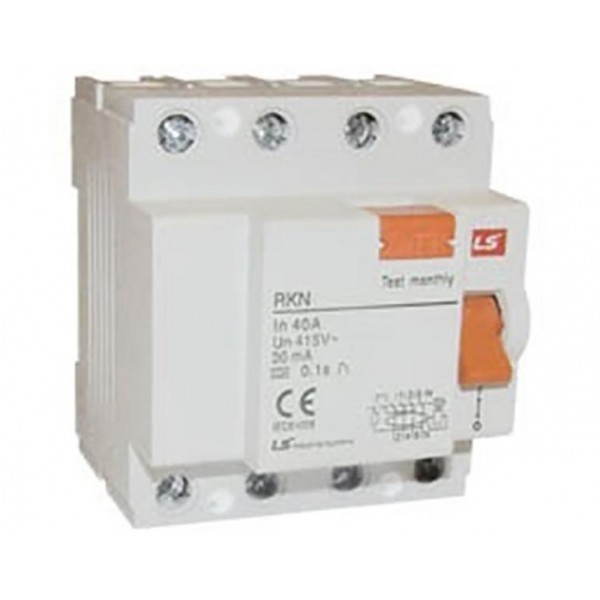 Relay Διαφυγης 4P 40A 30Ma Type A Rkn Lg (Τεμάχια 2)