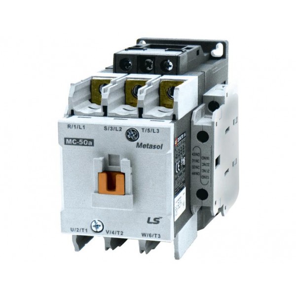 Relay Ισχυος 3P 22Kw 110Vdc 1No1Nc Mc-50A Metasol Lg