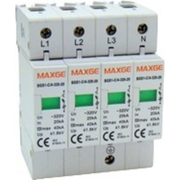 Αντικεραυνικα Ραγας T2 4P 40Ka 320Vac Sgs1 Maxge (Τεμάχια 2)