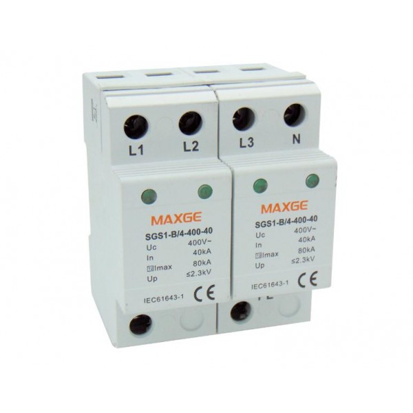 Αντικεραυνικα Ραγας T2 4P 80Ka 400Vac Sgs1 Maxge