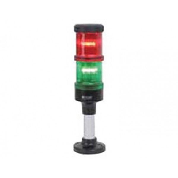 Πυργος Led Σταθερος 24Vac/dc Φ60 Κοκκινοσ/πρασινος Q02 Auer