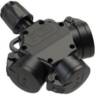 Adaptor Βιομηχανικο 3 Θεσεων Καουτσουκ Με Καπακι Ip44 Μαυρο 253622-Sxs Pce Adaptor Βιομηχανικο 3 Θεσεων Καουτσουκ Με Καπακι Ip44 Μαυρο 253622-Sxs Pce