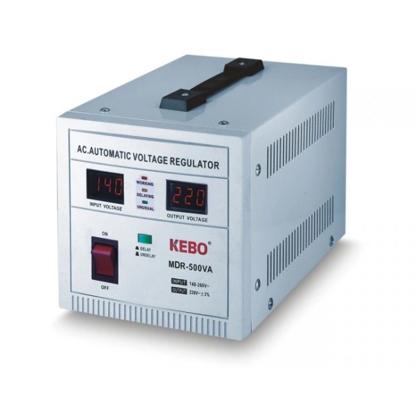 Σταθεροποιητησ-Ρυθμιστης Τασης 500Va Ψηφιακος Servo (Mdr) Kebo