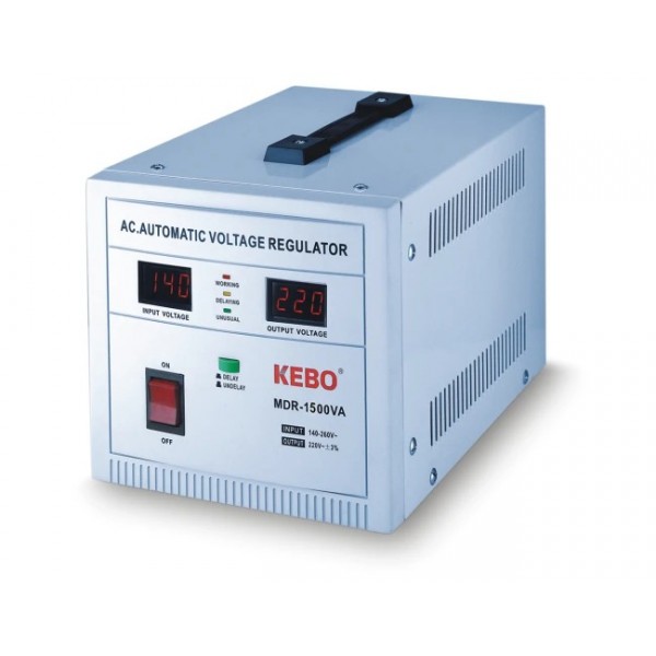 Σταθεροποιητησ-Ρυθμιστης Τασης 1500Va Ψηφιακος Servo (Mdr) Kebo