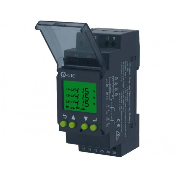 Επιτηρητης Δικτυου 3Φ Ραγας Ψηφιακος Με Ουδετερο Απωλ/διαδ/ασυμ. Φασης Υποτ./υπερτ. 2C/o Dma220 Gic