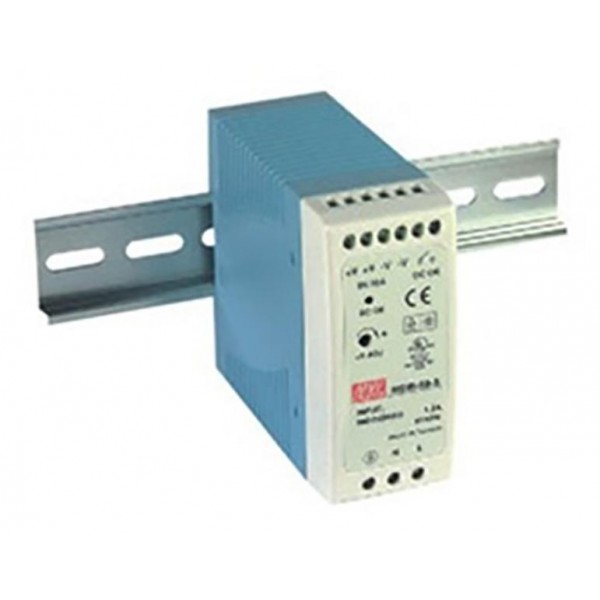 Τροφοδοτικο Ραγας 60W/24Vdc/2.5A Pfc Ultra Slim Mdr-60-24 Mean Well (Τεμάχια 2)