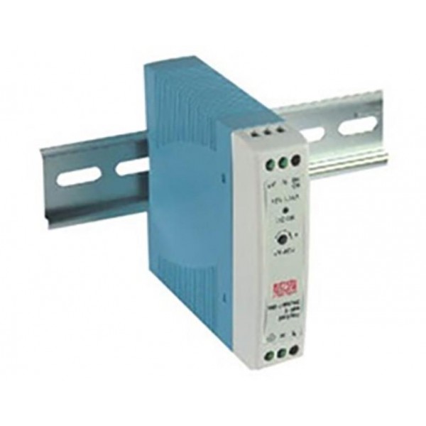Τροφοδοτικο Ραγας 20W/12Vdc/1.67A Pfc Ultra Slim Mdr-20-12 Mean Well (Τεμάχια 2)