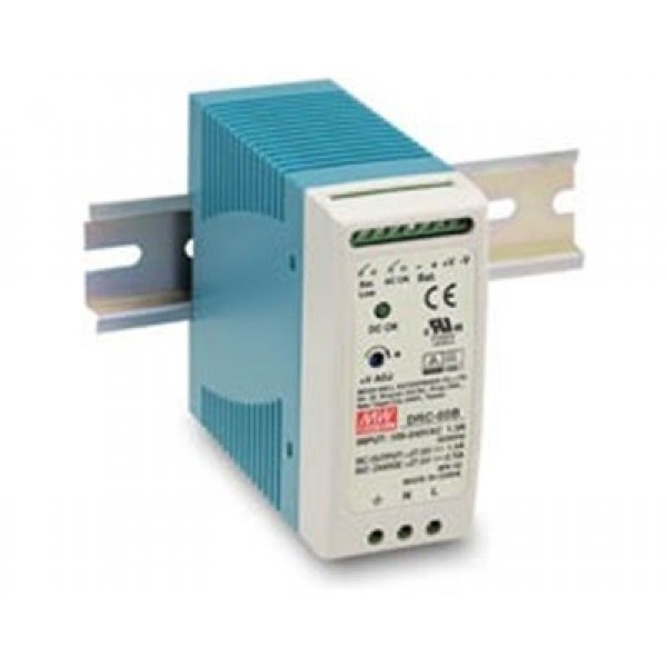 Τροφοδοτικο Ραγας 59.34W/13.8Vdc/2.8A Με Φορτιστη Μπαταριας (Ups) Drc-60A Mean Well