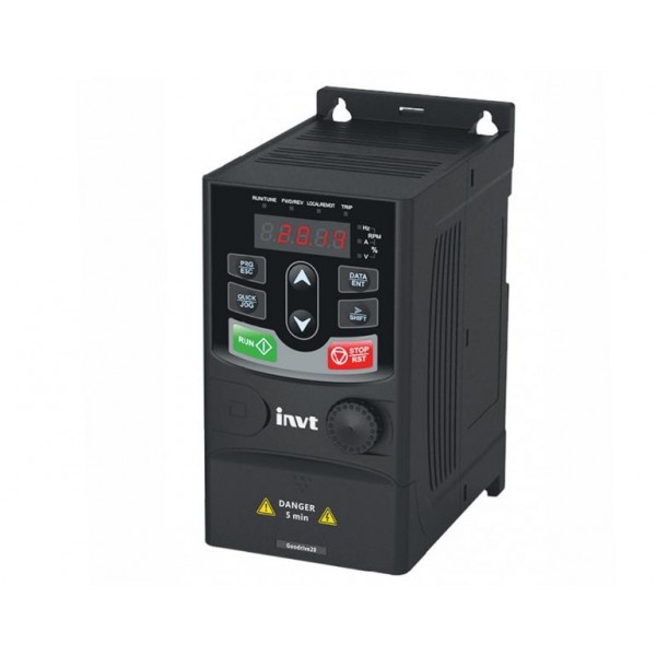 Ρυθμιστης Στροφων Inverter 1Φ Εισοδου 230V/3Φ Εξοδου 230V 0.75Kw Gd20-0R7G-S2 Invt