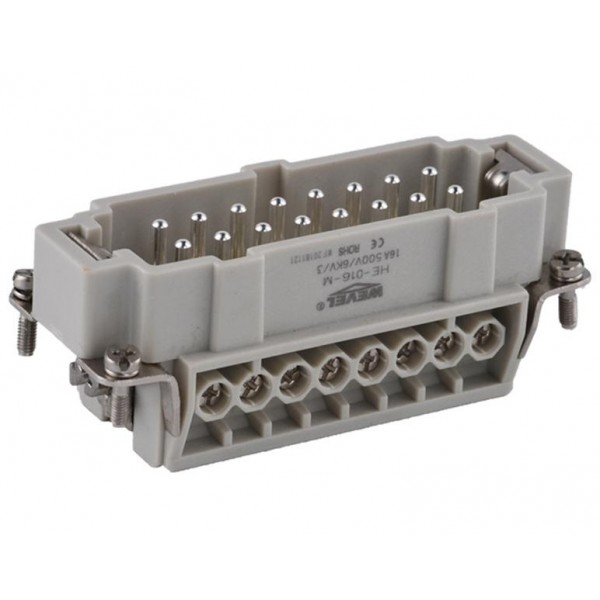 Φις Για Connector Heavy Duty Αρσενικο 16P+Γ (17-32) He-016-M Sib/wvl