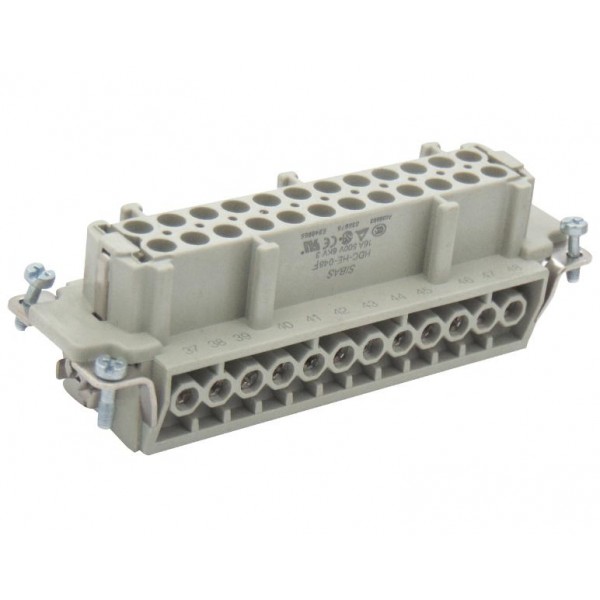 Φις Για Connector Heavy Duty Θηλυκο 24P+Γ(25-48) He-024-F Sib/wvl