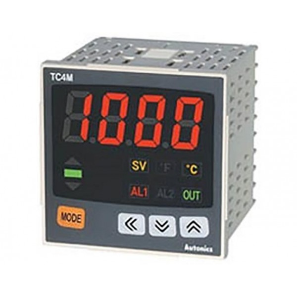 Ελεγκτης Θερμοκρασιας Ψηφιακος 72X72 100-240Vac Εξοδος 1No+2Alarms Tc4M-24R Autonics (Τεμάχια 2)