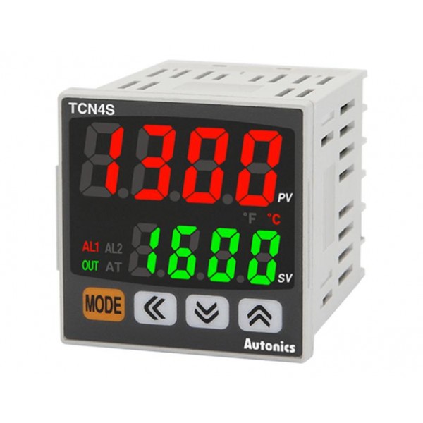 Ελεγκτης Θερμοκρασιας Ψηφιακος 48X48 24Vac/24-48Vdc Εξοδος 1No+2Alarms Tcn4S-22R Autonics