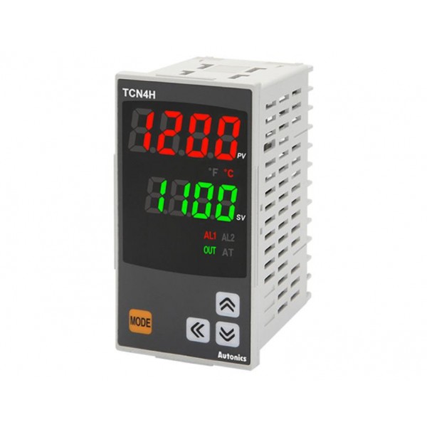 Ελεγκτης Θερμοκρασιας Ψηφιακος 48X96 100-240Vac Εξοδος 1No+2Alarms Tcn4H-24R Autonics