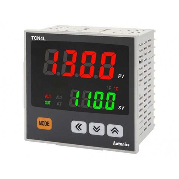 Ελεγκτης Θερμοκρασιας Ψηφιακος 96X96 24Vac/24-48Vdc Εξοδος 1 C/o+2Alarms Tcn4L-22R Autonics