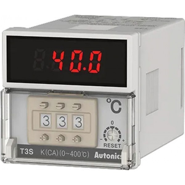 Ελεγκτης Θερμοκρασιας Ψηφιακος 48X48 100-240Vac Αισθητηριο Pt100 Εξοδος 1C/o T3S-B4Rp2C-N Autonics Ελεγκτης Θερμοκρασιας Ψηφιακος 48X48 100-240Vac Αισθητηριο Pt100 Εξοδος 1C/o T3S-B4Rp2C-N Autonics