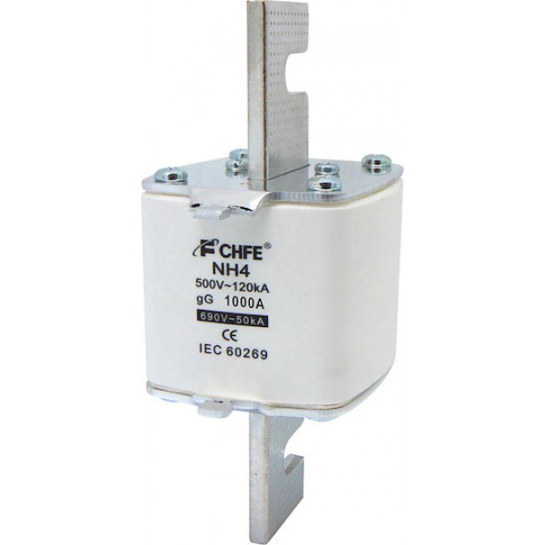 Ασφαλεια Μαχαιρωτη Nh4 1000A Gl-Gg Chf