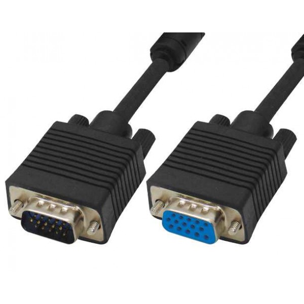 Καλωδιο Η/υ Svga High Quality Hdb15M/15F 20M Μαυρο Box Vzn