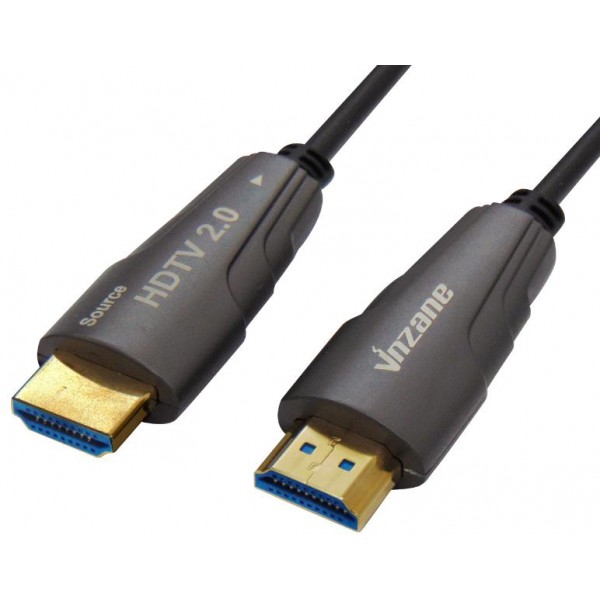 Καλωδιο Hdmi-Hdmi 2.0V 30M Active Optical Με Φις Αλουμινιου Γκρι Μεταλλικο Reel Vzn (Τεμάχια 2)