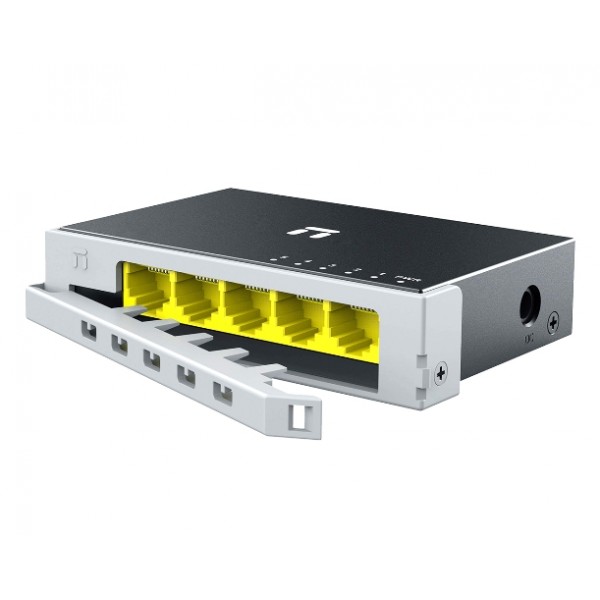 Ethernet Switch 10/100/1000Mbps 5P Gigabit Με Μεταλλικο Πλαισιο St105Gd Μαυρο Stonet