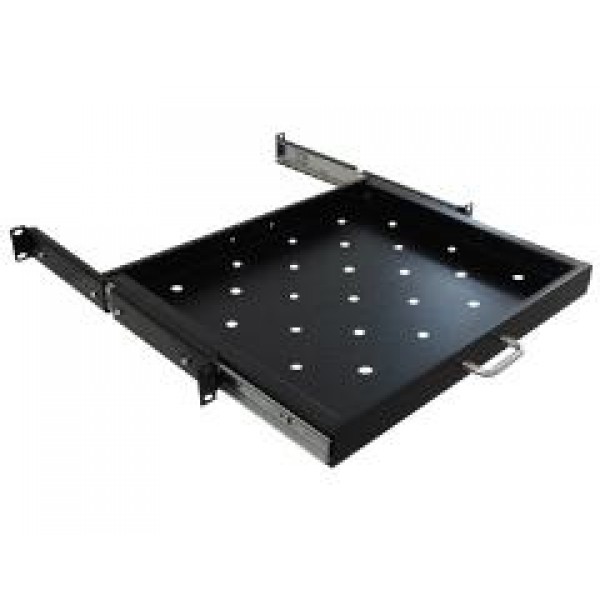 Ραφι Τηλεσκοπικο 1U Β56.6 Διατρητο Για Rack Επιδαπεδιο Β80 Αντοχης 20Kgs Dateup