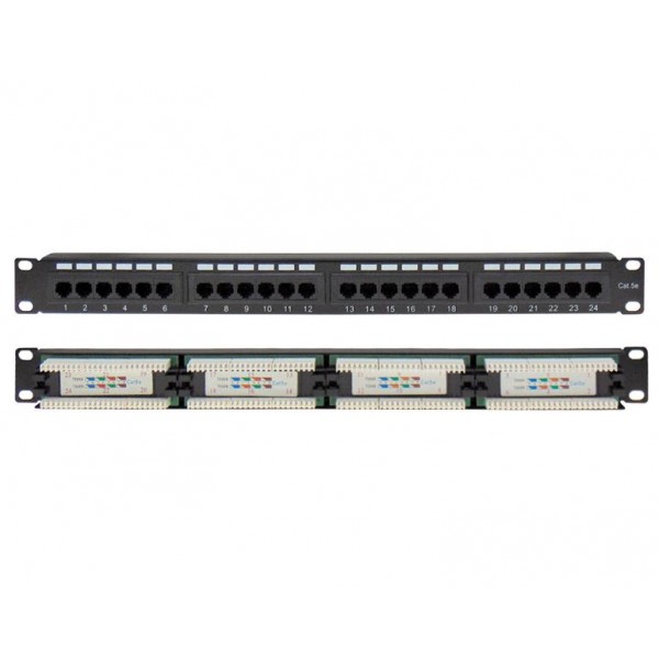Patch Panel Cat5E Utp 24P 19" 1U Sut